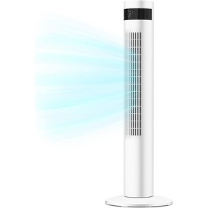 ZAFRO Tower Fan With 85° Oscillating Standing Bladeless Tower Fan with 24ft/s Velocity, 3 Modes, 3 Speeds, 12H Timer, 36 inch (White) - 1 of 4