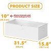 3 Pack 86qt Under Bed Storage Containers with Lids - 10" High Large Organizers for Bedroom, Closet, Clothes, Bed Sheets  - SpaceAid - 2 of 4