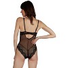 Memoi Women's Odette Lace Cheeky Brief Bodysuit with Bust Support - 4 of 4