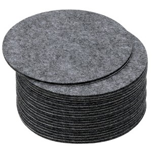 Unique Bargains Round Soft Adhesive Non-slip Anti-scratch Furniture Lamp Base Felt 20 Pcs - 1 of 4