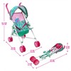 Baby Alive: Doll Stroller - Green, Pink, Hearts - 4 of 4