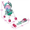 Baby Alive: Doll Stroller - Green, Pink, Hearts - image 4 of 4