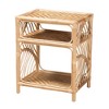 bali & pari Baara Modern Bohemian Natural Brown Rattan Nightstand - 2 of 4