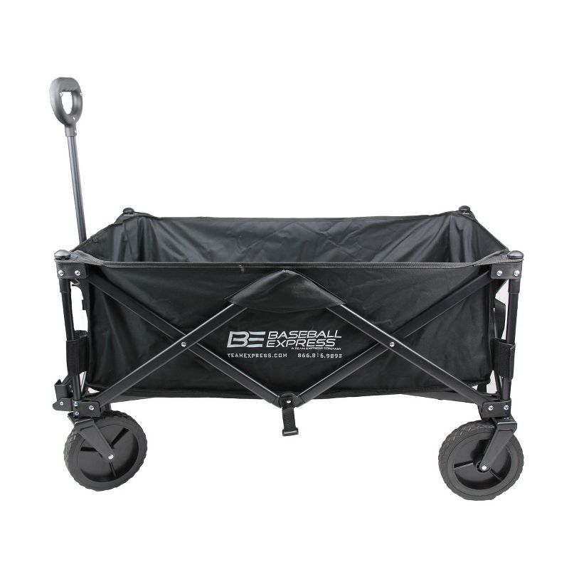 Baseball Express Folding Wagon, 34.5" x 16.5" x 36" Collapsible Wagon Cart With Travel Case, 1 of 8