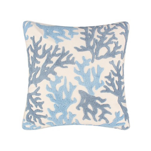 Pillowtex Plush 18'x18' Throw Pillow with Cover-Coral- from