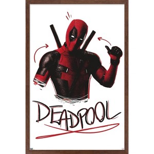 Trends International Marvel Deadpool Legacy - Thumbs up Framed Wall Poster Prints - 1 of 4