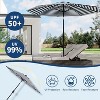 9ft Patio Umbrella, Table Umbrella Outdoor Patio with Crank Lift & Push Button Tilt, 8 Sturdy Ribs for Yard, Deck, Pool - 3 of 4