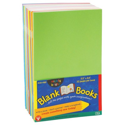 10ct 5.5" x 8.5" Blank Paperback Books Multicolor - Hygloss