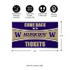 Evergreen Come Back with Tickets University of Washington 28" x 16" Woven PVC Indoor Outdoor Doormat - 2 of 4