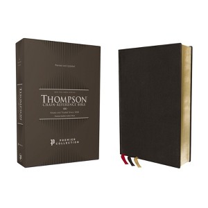 Nkjv, Thompson Chain-Reference Bible, Premium Goatskin Leather, Black, Premier Collection, Black Letter, Art Gilded Edges, Comfort Print - 1 of 1