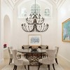 Baoure 52-Light Black Farmhouse Chandeliers, 71-in Vintage Candle Large Chandelier for Entryway Kitchen Island Foyer - 3 of 4