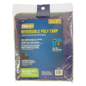 Projex 24 ft. W X 36 ft. L Medium Duty Polyethylene Reversible Tarp Blue/Brown - 1 of 1