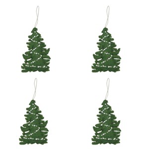 Park Designs Christmas Tree Felt Ornament Set of 4 - 1 of 3