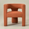 KINWELL 28" Wide Boucle Upholstered Square Armchair - 2 of 4