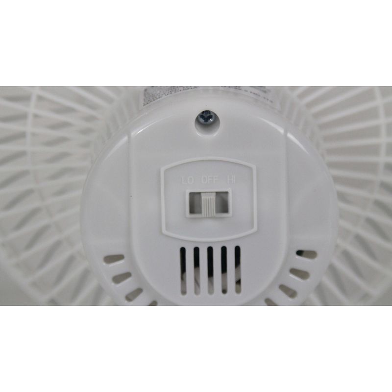Optimus F-0645A 6-Inch 2-Speed Convertible Personal Clip-On/Table Fan, White, 2 of 7
