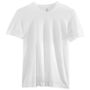 I.N.C International Concepts Mens Introspection Striped Embellished T-Shirt, White, Large - 1 of 1