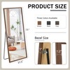 PAGED 71"x31.5" Rectangle Full Length Mirror,4th Generation Leaning Floor Full Body Mirror with Solid Wood Frame,Suitable for Bedroom,Cloakroom - 3 of 4