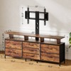 WOWLIVE TV Stand with Mount for 32-75 inch TVs, Dresser TV Stand with 7 Storage Drawers ,  Entertainment Center for Living Room - 2 of 4