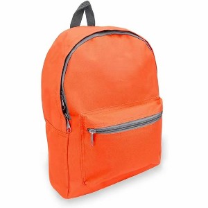 MaseiKar Basic Backpack, Tangerine, One Size - 1 of 4