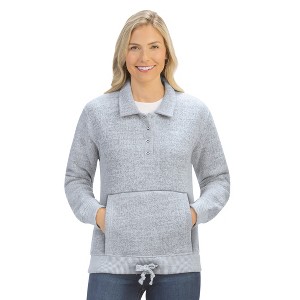 Collections Etc Cozy Heathered Pullover - 1 of 4