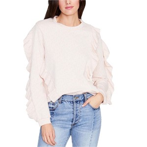Rachel Roy Womens Ruffled Sweatshirt - 1 of 1