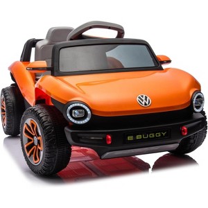 12V Kids Ride On Car Licensed Volkswagen Beetle Electric Ride On Toy for Toddlers 4 Wheeler Vehicle with Parental Remote - 1 of 4