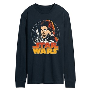 Men's - Star Wars - Han Solo Logo Long Sleeve Graphic T-Shirt - 1 of 3