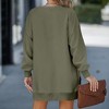 Coolmee Womens Long Sleeve Zipper Slit Oversized Sweatshirt Casual Pullover Zipper Hoodies - 2 of 3