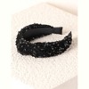 Shiraleah Knotted Sequins Headband, Black - 2 of 3