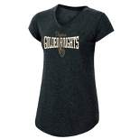 NHL Vegas Golden Knights Women's Short Sleeve Heather V-Neck T-Shirt