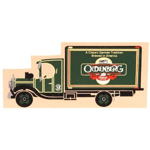 Cat's Meow Village 2.0 Inch 1930 Oldenburg Brewery Truck Landmark Souvenir Keg Vintage Village Accessories - 1 of 2
