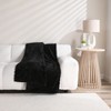 Kate Aurora Leylani Ultra Soft & Plush Luxurious Accent Throw Blanket - 50 in. W x 60 in. L - Black - 2 of 4