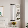 Whisen Rubber Wooden Wall-Mounted Full-Length Mirror with Removable Panel and Adjustable Hooks - 2 of 4