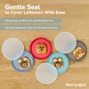 WeeSprout Bamboo Plates, Kid-Sized Bamboo Kids Plates, Dishwasher Safe Bamboo Plate for Kids, 4 pack - 3 of 4