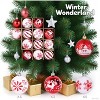 Christmas Balls Ornaments for Xmas Tree- 20Pcs Shatterproof Christmas Tree Decorations, 2.36" Hanging Balls Muti-Color Xmas Ball Ornaments Set - 3 of 4