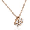 Pompeii3 1/2ct Pave Fire Diamond Solitaire Pendant 14K Rose Gold - 2 of 4