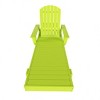 WestinTrends Dylan Adirondack Poly Reclining Chaise Lounge With Arms - 2 of 4