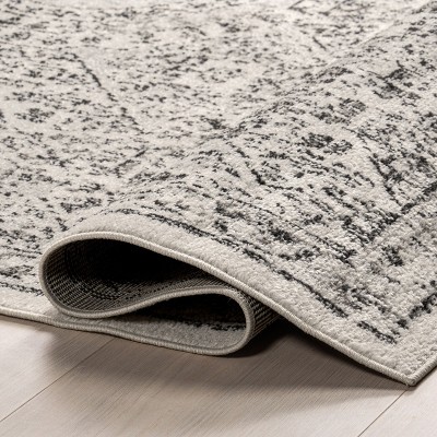 Minta Gray Vintage Reversible Rectangular Area Rug