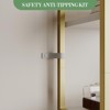 Arched Bookshelf 5-Tier Tall Standing Display Racks Metal Frame Modern Wood Storage Rack Shelf for Living Room Home Office - 4 of 4