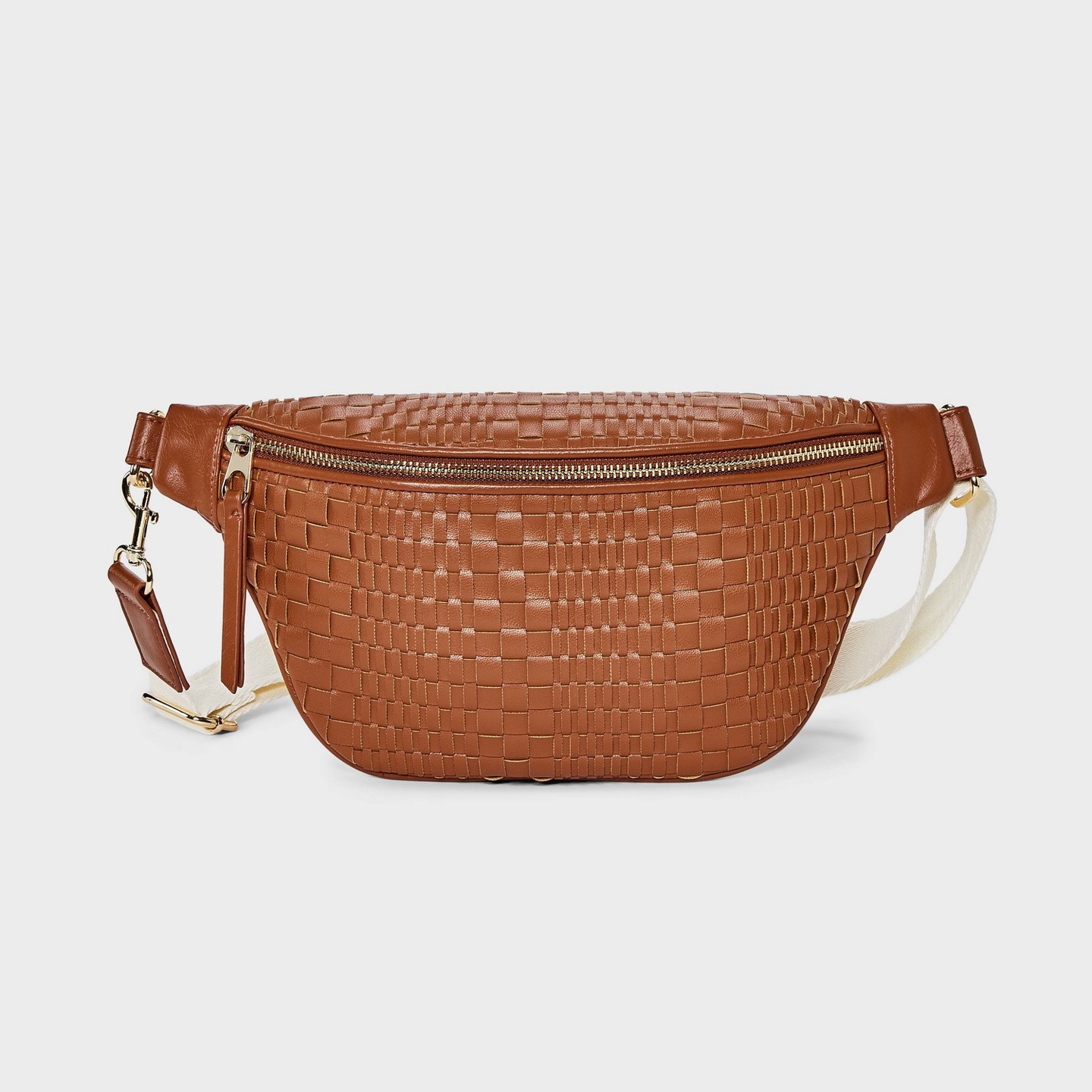 Плетёная сумка Universal Thread Modern Belt, Brown, цвет: Коричневый — фото 1