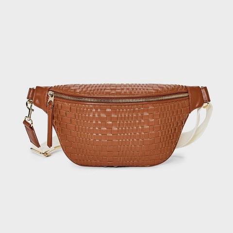 Universal Thread Woven Modern Belt Handbag - Universal Thread™ Brown