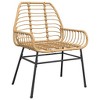 vidaXL Garden Dining Set Brown PE rattan 4-seater Garden Dining Set - 4 of 4