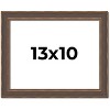 PosterPalooza | Photo Size Elegant Brown Picture Frame - UV Acrylic, Foam Board Backing, Hanging Hardware - 2 of 4