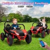 24V Ride on Car with Remote Control, 2 Seater LED Lights, Bluetooth, Treaded Tires, Electric Vehicles for Boys Girls - 3 of 4