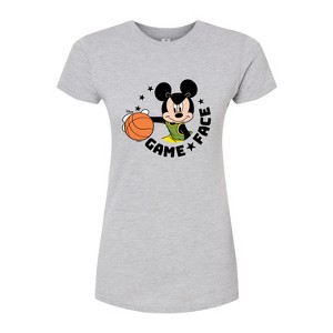 Women's - Disney - Game Face Basketball Fitted Graphic T-Shirt - 1 of 3