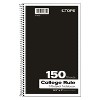 Tops Coil-Lock Wirebound Notebooks College/Medium 9 1/2 x 6 White 150 Sheets 65362 - 3 of 4