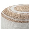 NicBex Round Braided Pouf Ottoman Versatile Accent Furniture for Comfort and Additional Seating, Natural - 4 of 4