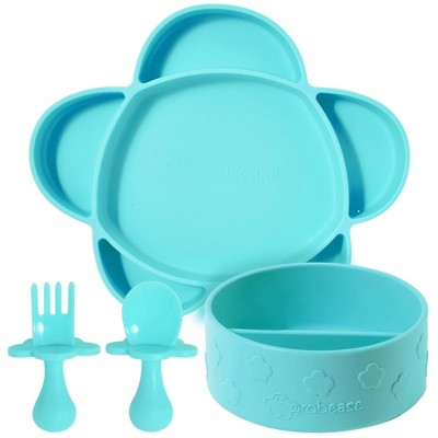 Grabease Silicone Baby Feeding Set - Essential Baby Feeding Supplies ...