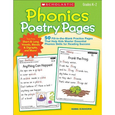 Phonics Poetry Pages - by  Kama Einhorn (Paperback)