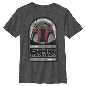 Boy's Star Wars: The Empire Strikes Back Boba Fett Helmet T-Shirt - 1 of 4